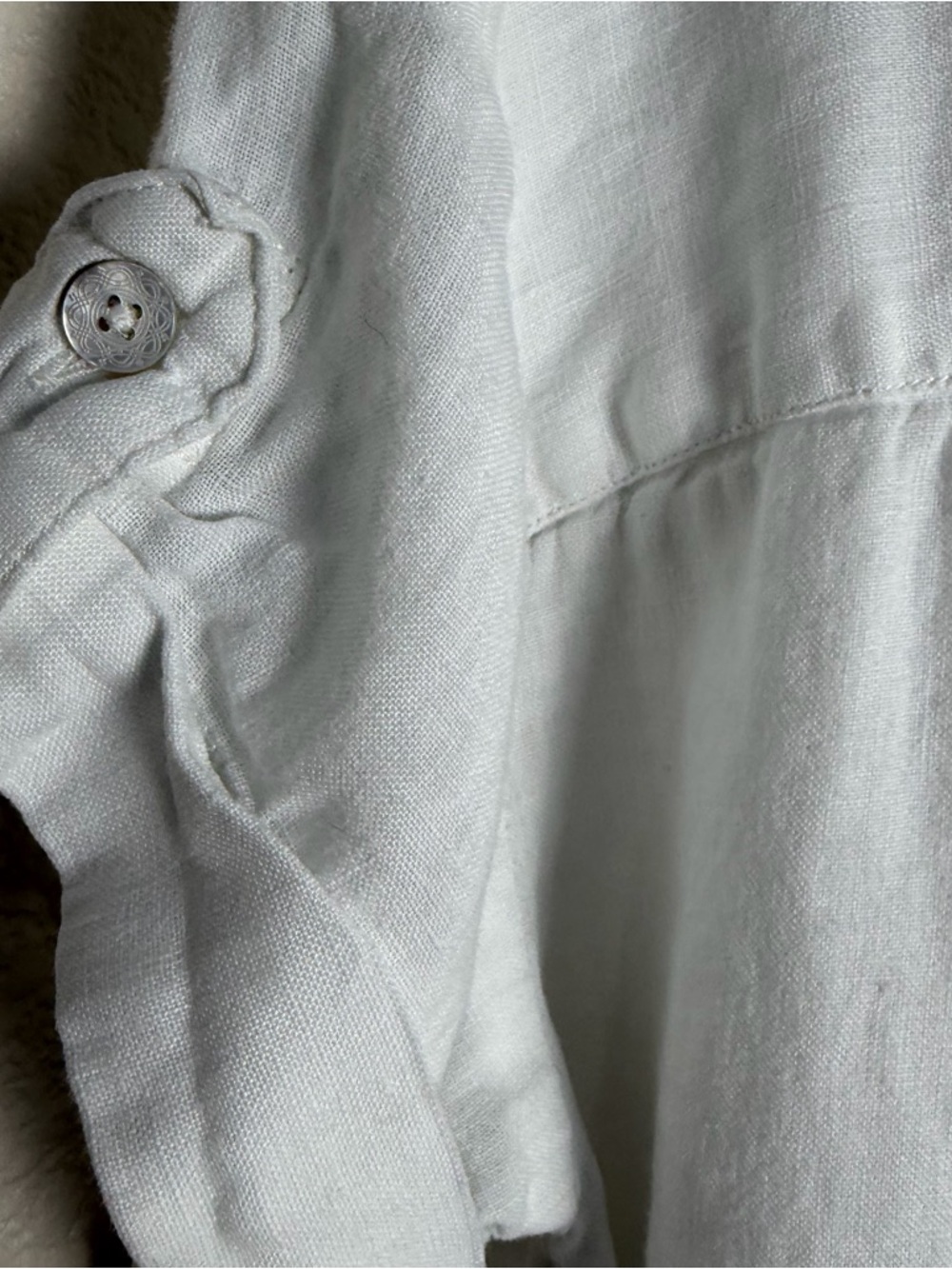 Love Linen J. Jill Button Front Blouse XS Natural Fibers Sustainable Lagenlook - Picture 10 of 10